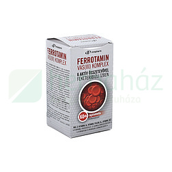 INNOPHARM FERROTAMIN VAS (III) KOMPLEX 6 AKTÍV ÖSSZETEVŐVEL FEKETERIBIZLI ÍZBEN RÁGÓTABLETTA 60DB