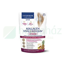INTERHERB KOLLAGÉN&HYALURONSAV PORC-ÍZÜLET ITALPOR INTENSE ANANÁSZ-ŐSZIBARACK ÍZŰ 300G