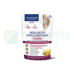 INTERHERB KOLLAGÉN&HYALURONSAV PORC-ÍZÜLET ITALPOR INTENSE NARANCS-CITRUS ÍZŰ 300G