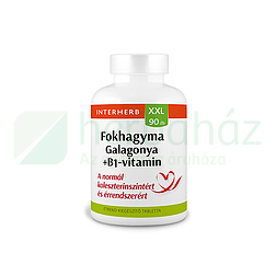 INTERHERB XXL FOKHAGYMA-GALAGONYA + B1 VITAMIN TABLETTA 90DB
