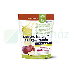 INTERHERB XXL SZERVES KALCIUM + D3 ALMAÍZŰ ITALPOR 90 ADAG 270G