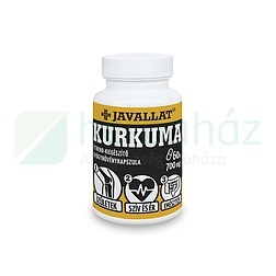 JAVALLAT KURKUMA GYÓGYNÖVÉNY ÉTREND-KIEGÉSZÍTŐ KAPSZULA 60DB