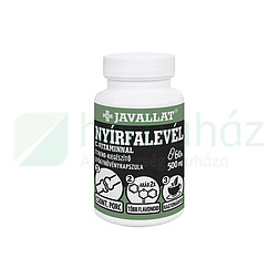 JAVALLAT NYÍRFALEVÉL C-VITAMINNAL ÉTREND-KIEGÉSZÍTŐ GYÓGYNÖVÉNYKAPSZULA 60DB