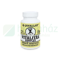 JAVALLAT VITALITÁS KOMPLEX ÉTREND-KIEGÉSZÍTŐ GYÓGYNÖVÉNYEKKEL KAPSZULA 60DB