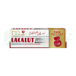 LACALUT WHITE FEHÉRÍTŐ HATÁSÚ FOGKRÉM 75ML + LACALUT FOGSELYEM