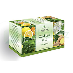 MECSEK ZÖLD TEA MIX -CITRUS, BODZAVIRÁG, GYÖMBÉR FILTERES 20DB