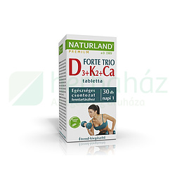 NATURLAND D3+K2+CA FORTE TRIO TABLETTA 30DB