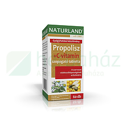 NATURLAND PROPOLISZ+C-VITAMIN TABLETTA 60DB