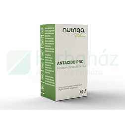 NUTRIQA ANTACIDO PRO - GYOMOR EGÉSZSÉGE KÚRA GYÓGYNÖVÉNYES KAPSZULA 60DB