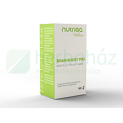 NUTRIQA BRAIN BOOST PRO - MENTÁLIS FÓKUSZ KÚRA GYÓGYNÖVÉNYES KAPSZULA 60DB