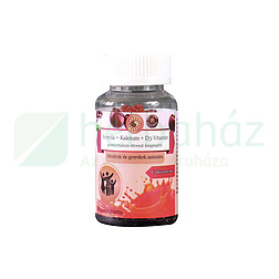 SUN MOON ACEROLA+KALCIUM+D3-VITAMIN GUMIVITAMIN GUMITABLETTA ÉTREND-KIEGÉSZÍTŐ 30DB
