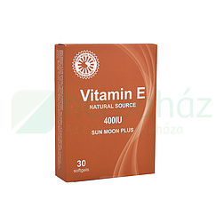 SUN MOON PLUS E-VITAMIN LÁGYZSELATIN KAPSZULA 30DB