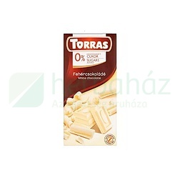 TORRAS HOZZÁADOTT CUKOR NÉLKÜL FEHÉRCSOKOLÁDÉ 75G