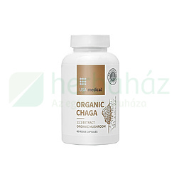 USA MEDICAL ORGANIC CHAGA - ORGANIKUS HAMVASKÉREG GOMBA KIVONAT KAPSZULA 60DB