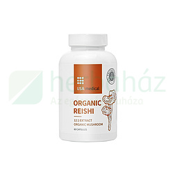 USA MEDICAL ORGANIKUS REISHI (PECSÉTVIASZ GOMBA) KAPSZULA 60DB