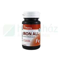 VITAKING IRON ALL SZERVES KELÁTOLT VASSAL TABLETTA 60DB