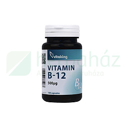 VITAKING VITAMIN B-12 KAPSZULA 500MCG 100DB