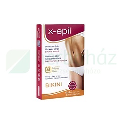 X-EPIL HASZNÁLATRA KÉSZ PRÉMIUM GÉLGYANTACSÍKOK BIKINI-HÓNALJRA 12DB